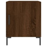vidaXL Noptiere, 2 buc., stejar maro, 40x40x50 cm, lemn compozit vidaXL Noptiere, 2 buc., stejar maro, 40x40x50 cm, lemn compozit