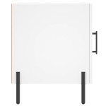 vidaXL Noptiere, 2 buc., alb, 40x40x50 cm, lemn compozit