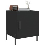 vidaXL Noptiere, 2 buc., negru, 40x40x50 cm, lemn compozit vidaXL Noptiere, 2 buc., negru, 40x40x50 cm, lemn compozit