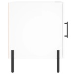 vidaXL Noptiere, 2 buc., alb extralucios, 40x40x50 cm, lemn compozit