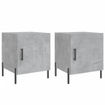 vidaXL Noptiere, 2 buc., gri beton, 40x40x50 cm, lemn compozit vidaXL Noptiere, 2 buc., gri beton, 40x40x50 cm, lemn compozit