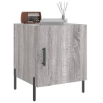 vidaXL Noptiere, 2 buc., gri sonoma, 40x40x50 cm, lemn compozit vidaXL Noptiere, 2 buc., gri sonoma, 40x40x50 cm, lemn compozit