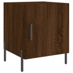 vidaXL Noptiere, 2 buc., stejar maro, 40x40x50 cm, lemn compozit vidaXL Noptiere, 2 buc., stejar maro, 40x40x50 cm, lemn compozit