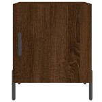 vidaXL Noptiere, 2 buc., stejar maro, 40x40x50 cm, lemn compozit vidaXL Noptiere, 2 buc., stejar maro, 40x40x50 cm, lemn compozit