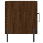 vidaXL Noptiere, 2 buc., stejar maro, 40x40x50 cm, lemn compozit vidaXL Noptiere, 2 buc., stejar maro, 40x40x50 cm, lemn compozit