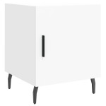 vidaXL Noptiere, 2 buc., alb, 40x40x50 cm, lemn compozit