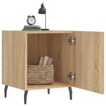 vidaXL Noptiere, 2 buc., stejar sonoma, 40x40x50 cm, lemn compozit vidaXL Noptiere, 2 buc., stejar sonoma, 40x40x50 cm, lemn compozit