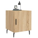 vidaXL Noptiere, 2 buc., stejar sonoma, 40x40x50 cm, lemn compozit vidaXL Noptiere, 2 buc., stejar sonoma, 40x40x50 cm, lemn compozit