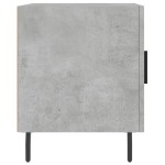 vidaXL Noptieră, gri beton, 40x40x50 cm, lemn compozit