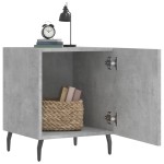 vidaXL Noptiere, 2 buc., gri beton, 40x40x50 cm, lemn compozit vidaXL Noptiere, 2 buc., gri beton, 40x40x50 cm, lemn compozit