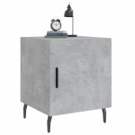 vidaXL Noptiere, 2 buc., gri beton, 40x40x50 cm, lemn compozit vidaXL Noptiere, 2 buc., gri beton, 40x40x50 cm, lemn compozit