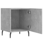 vidaXL Noptiere, 2 buc., gri beton, 40x40x50 cm, lemn compozit vidaXL Noptiere, 2 buc., gri beton, 40x40x50 cm, lemn compozit