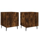 vidaXL Noptiere, 2 buc., stejar fumuriu, 40x40x50 cm, lemn compozit vidaXL Noptiere, 2 buc., stejar fumuriu, 40x40x50 cm, lemn compozit