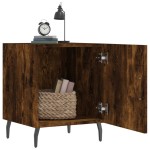 vidaXL Noptiere, 2 buc., stejar fumuriu, 40x40x50 cm, lemn compozit vidaXL Noptiere, 2 buc., stejar fumuriu, 40x40x50 cm, lemn compozit