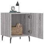 vidaXL Noptiere, 2 buc., gri sonoma, 40x40x50 cm, lemn compozit vidaXL Noptiere, 2 buc., gri sonoma, 40x40x50 cm, lemn compozit