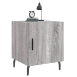 vidaXL Noptiere, 2 buc., gri sonoma, 40x40x50 cm, lemn compozit vidaXL Noptiere, 2 buc., gri sonoma, 40x40x50 cm, lemn compozit