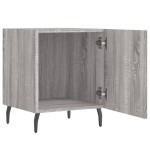 vidaXL Noptiere, 2 buc., gri sonoma, 40x40x50 cm, lemn compozit vidaXL Noptiere, 2 buc., gri sonoma, 40x40x50 cm, lemn compozit