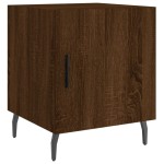 vidaXL Noptiere, 2 buc., stejar maro, 40x40x50 cm, lemn compozit vidaXL Noptiere, 2 buc., stejar maro, 40x40x50 cm, lemn compozit