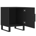 vidaXL Noptiere, 2 buc., negru, 40x40x50 cm, lemn compozit