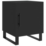 vidaXL Noptiere, 2 buc., negru, 40x40x50 cm, lemn compozit