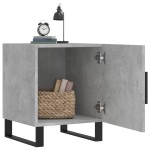 vidaXL Noptiere, 2 buc., gri beton, 40x40x50 cm, lemn compozit