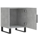 vidaXL Noptiere, 2 buc., gri beton, 40x40x50 cm, lemn compozit
