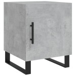 vidaXL Noptiere, 2 buc., gri beton, 40x40x50 cm, lemn compozit