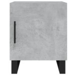 vidaXL Noptiere, 2 buc., gri beton, 40x40x50 cm, lemn compozit