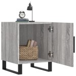 vidaXL Noptiere, 2 buc., gri sonoma, 40x40x50 cm, lemn compozit vidaXL Noptiere, 2 buc., gri sonoma, 40x40x50 cm, lemn compozit