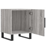 vidaXL Noptiere, 2 buc., gri sonoma, 40x40x50 cm, lemn compozit vidaXL Noptiere, 2 buc., gri sonoma, 40x40x50 cm, lemn compozit