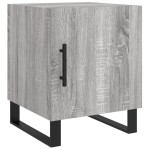 vidaXL Noptiere, 2 buc., gri sonoma, 40x40x50 cm, lemn compozit vidaXL Noptiere, 2 buc., gri sonoma, 40x40x50 cm, lemn compozit