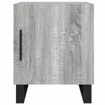 vidaXL Noptiere, 2 buc., gri sonoma, 40x40x50 cm, lemn compozit vidaXL Noptiere, 2 buc., gri sonoma, 40x40x50 cm, lemn compozit