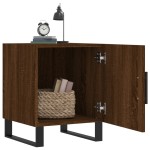 vidaXL Noptiere, 2 buc., stejar maro, 40x40x50 cm, lemn compozit vidaXL Noptiere, 2 buc., stejar maro, 40x40x50 cm, lemn compozit