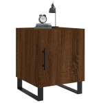vidaXL Noptiere, 2 buc., stejar maro, 40x40x50 cm, lemn compozit vidaXL Noptiere, 2 buc., stejar maro, 40x40x50 cm, lemn compozit