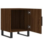 vidaXL Noptiere, 2 buc., stejar maro, 40x40x50 cm, lemn compozit vidaXL Noptiere, 2 buc., stejar maro, 40x40x50 cm, lemn compozit