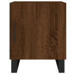 vidaXL Noptiere, 2 buc., stejar maro, 40x40x50 cm, lemn compozit vidaXL Noptiere, 2 buc., stejar maro, 40x40x50 cm, lemn compozit