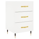 vidaXL Noptieră, alb, 40x40x66 cm, lemn compozit