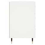 vidaXL Noptieră, alb, 40x40x66 cm, lemn compozit