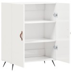 vidaXL Dulap, alb extralucios, 69,5x34x90 cm, lemn compozit