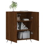 vidaXL Dulap, stejar maro, 69,5x34x90 cm, lemn prelucrat
