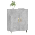vidaXL Dulap, gri beton, 69,5x34x90 cm, lemn compozit vidaXL Dulap, gri beton, 69,5x34x90 cm, lemn compozit