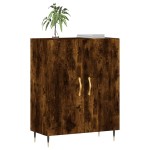 vidaXL Dulap, stejar fumuriu, 69,5x34x90 cm, lemn compozit