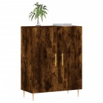vidaXL Dulap, stejar fumuriu, 69,5x34x90 cm, lemn compozit