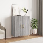 vidaXL Dulap, gri sonoma, 69,5x34x90 cm, lemn compozit