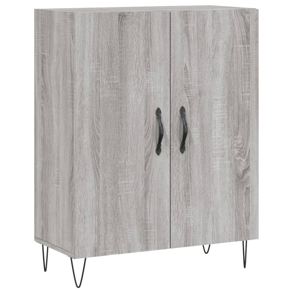 vidaXL Dulap, gri sonoma, 69,5x34x90 cm, lemn compozit