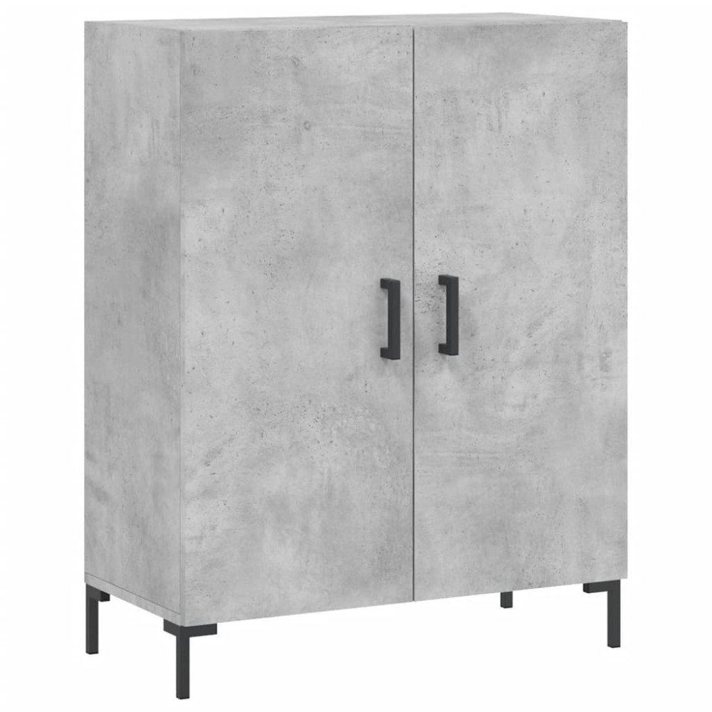 vidaXL Dulap, gri beton, 69,5x34x90 cm, lemn compozit