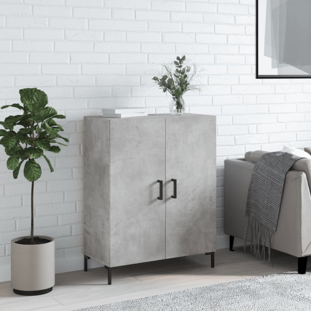 vidaXL Dulap, gri beton, 69,5x34x90 cm, lemn compozit