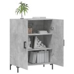 vidaXL Dulap, gri beton, 69,5x34x90 cm, lemn compozit