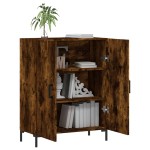 vidaXL Dulap, stejar fumuriu, 69,5x34x90 cm, lemn compozit