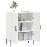 vidaXL Dulap, alb extralucios, 69,5x34x90 cm, lemn compozit